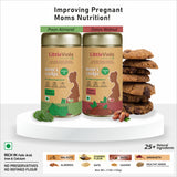 LittleVeda Pregnancy Cookies - Trimester 3 (Pack of 2)(150g+150g) – Paan Almond & Dates Walnut