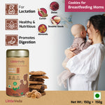 LittleVeda Mom's Cookies (Pack of 2) (150g+150g) - Post Birth Health & Lactation- Cinnamon Walnut