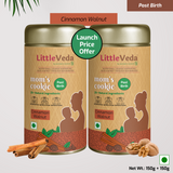 LittleVeda Mom's Cookies (Pack of 2) (150g+150g) - Post Birth Health & Lactation- Cinnamon Walnut