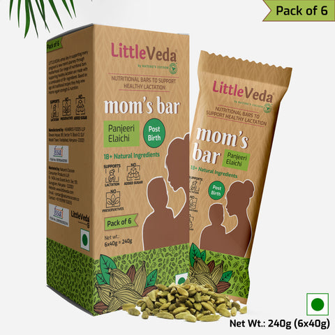 LittleVeda Nutritional Mom's Bar - Panjeeri Elaichi (6X40g=240g)