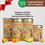 Trimester 1&2 Bundle (Pregnancy Cookies, Pregnancy Trail Mix , Morning Sickness Relief Tea)