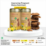 LittleVeda Pregnancy Cookies - Trimester 1&2 (Pack of 2)(150g+150g) - Lemon Almond